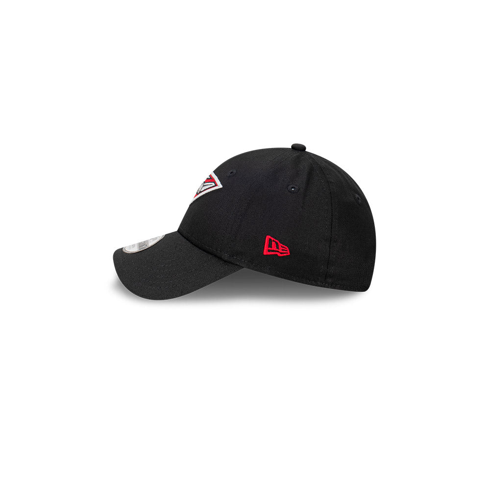 Essendon Bombers Kids Hat - AFL Official Team Colour Black 9Forty Kids Strapback Cap - New Era